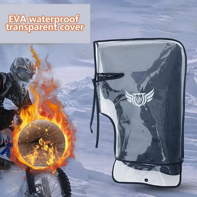 Motorcycle Gear Gloves - Motorcycle Scooter Bicycle Windproof Rainproof Winter