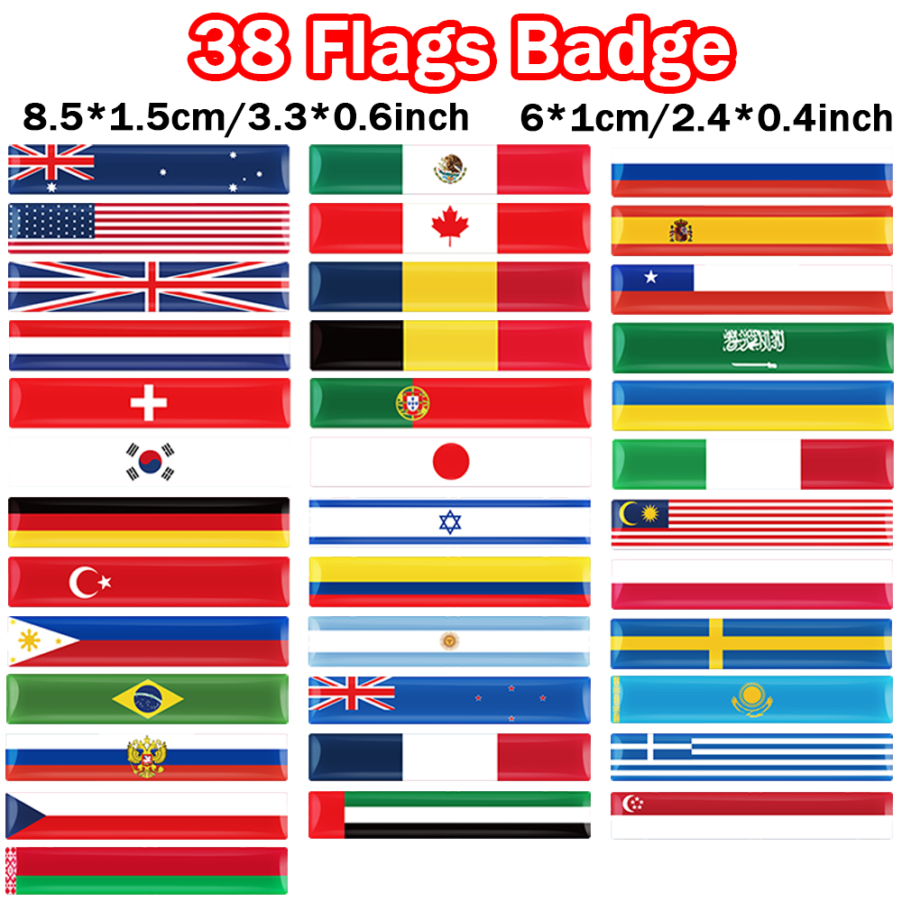 4pcs 3D Epoxy Flag Badge Auto  – обзор и цена Motorcycle Gear Auto