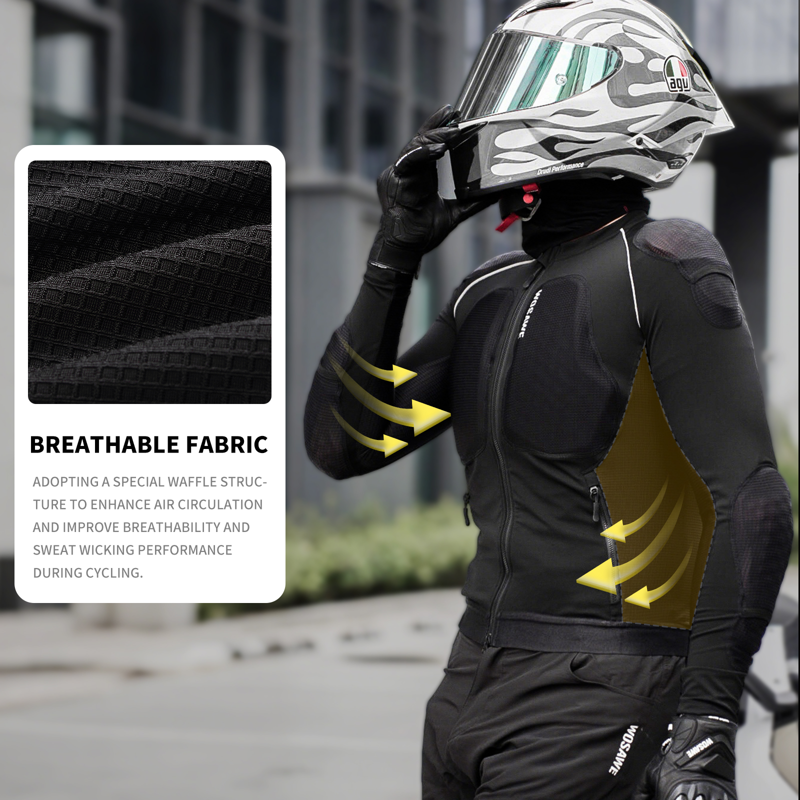 WOSAWE Men Motorcycle Protecti – обзор и цена Gearx Motorcycle Jacket