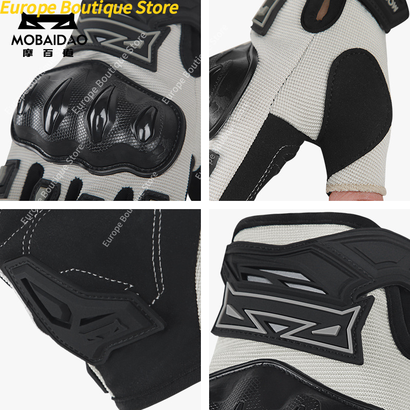 Mobaidao Summer Breathable Hal – обзор и цена Motorcycle Gear Gloves