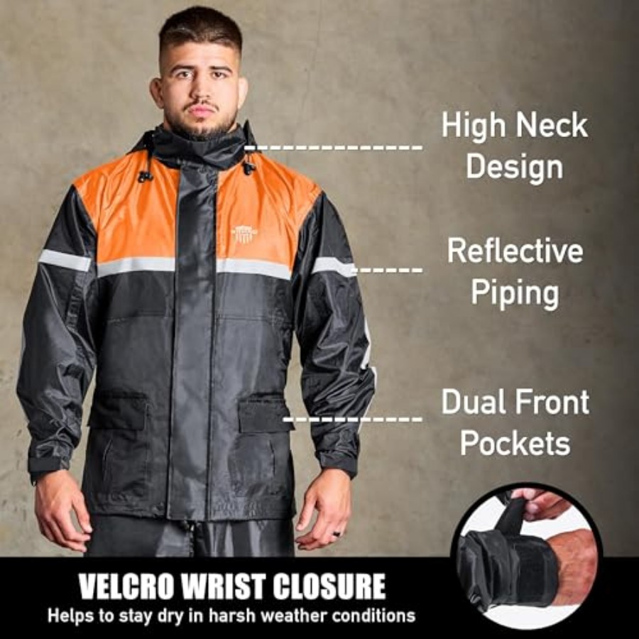 Waterproof Motorcycle Rain Sui – обзор и цена Motorcycle Gear Hoodie