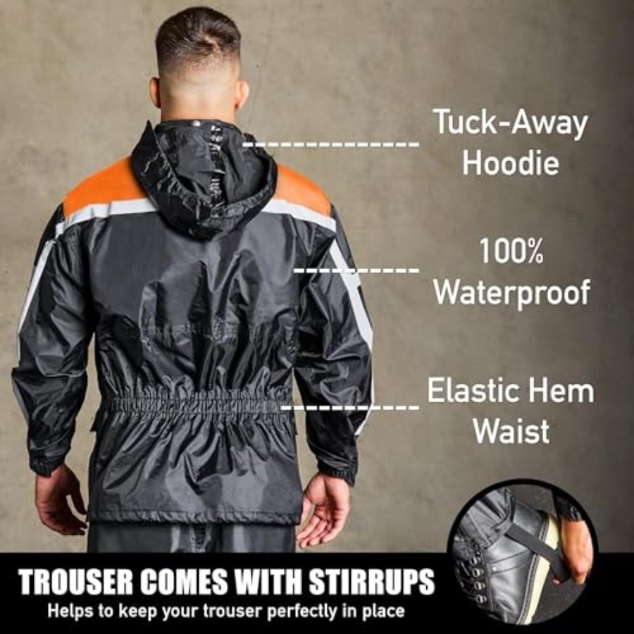 Waterproof Motorcycle Rain Sui – обзор и цена Motorcycle Gear Hoodie