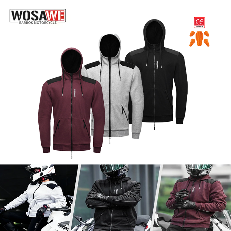 WOSAWE Motorcycle Armored Hood – обзор и цена Motorcycle Gear Hoodie