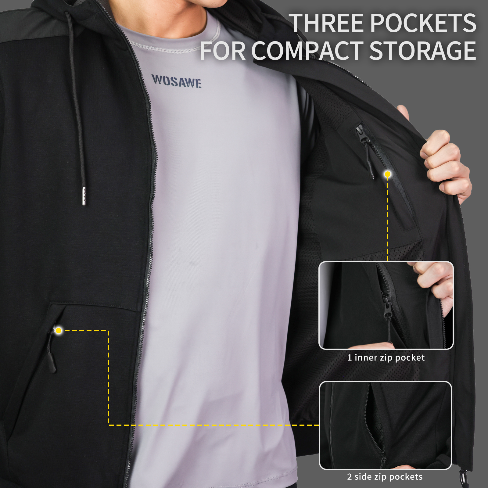 WOSAWE Motorcycle Armored Hood – обзор и цена Motorcycle Gear Hoodie