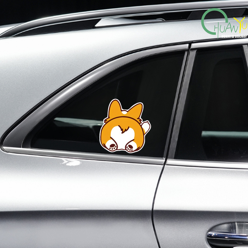 Car Cartoon Car Sticker Corgi  – обзор и цена Motorcycle Gear Auto