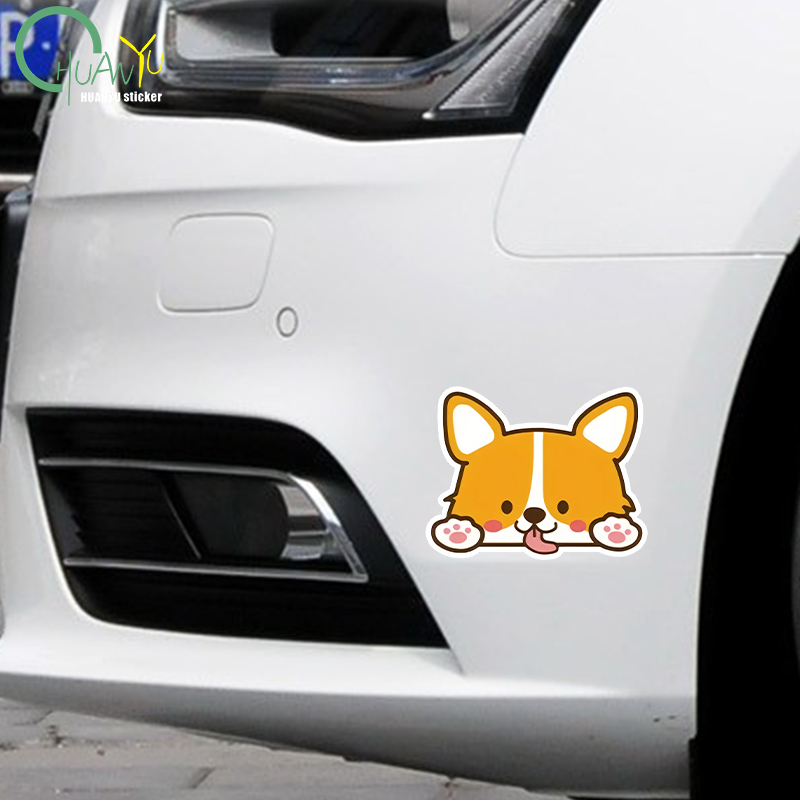 Car Cartoon Car Sticker Corgi  – обзор и цена Motorcycle Gear Auto