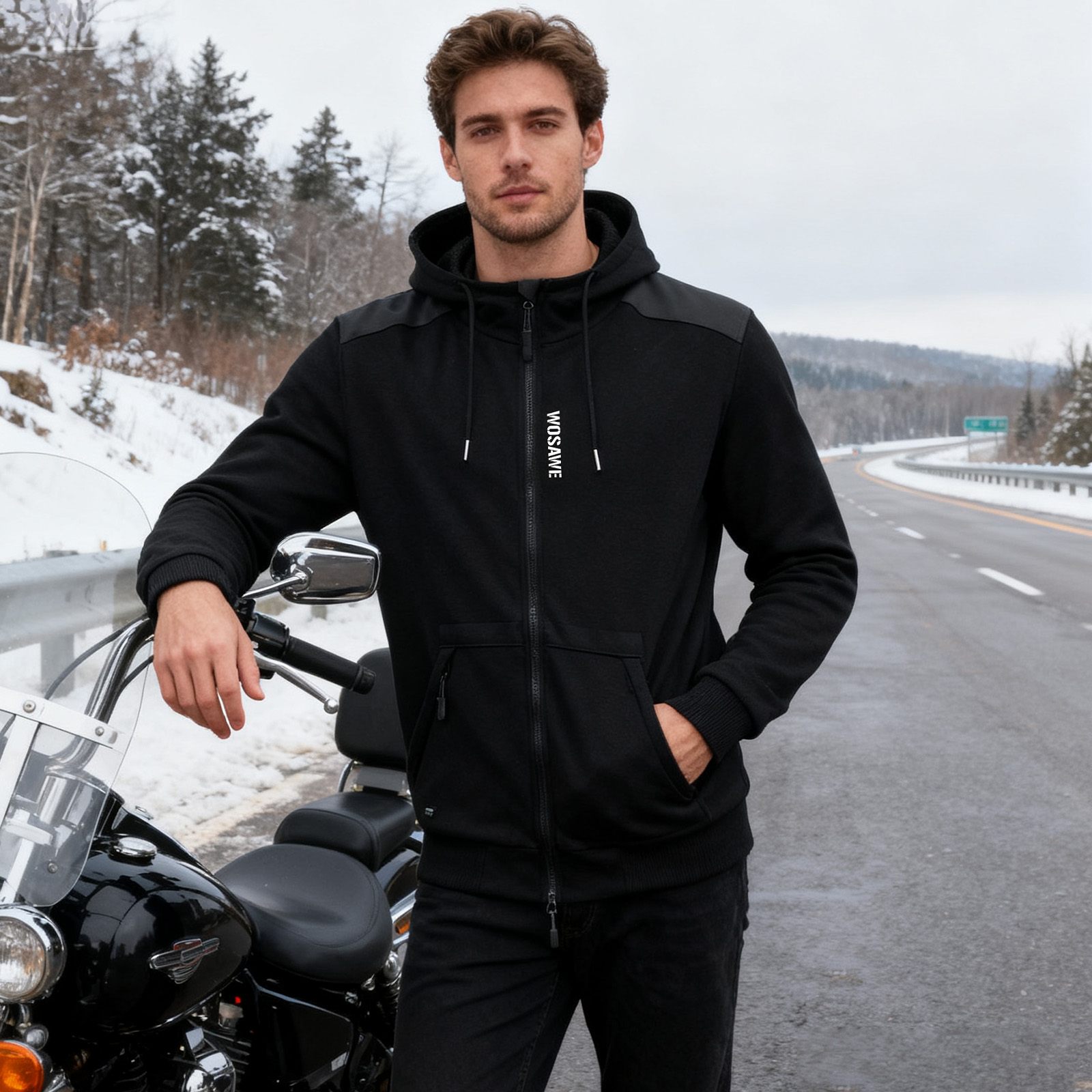 WOSAWE Motorcycle Hoodie Jacke – обзор и цена Motorcycle Gear Hoodie