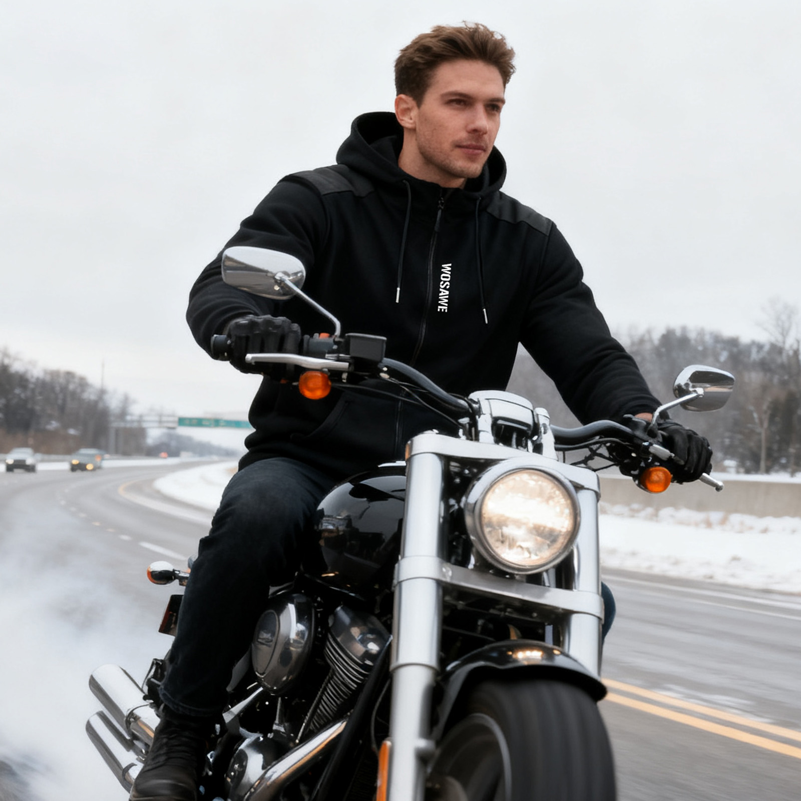 WOSAWE Motorcycle Hoodie Jacke – обзор и цена Motorcycle Gear Hoodie