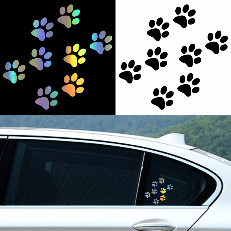 1pc Cat Paw Print Car Sticker  – обзор и цена Motorcycle Gear Auto